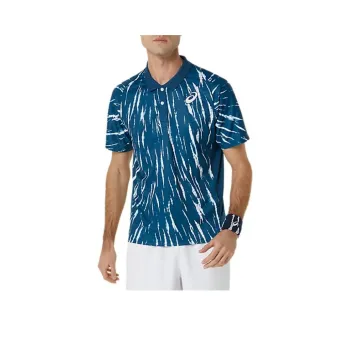 Asics Shirt Men's Gray Mackerel Blue