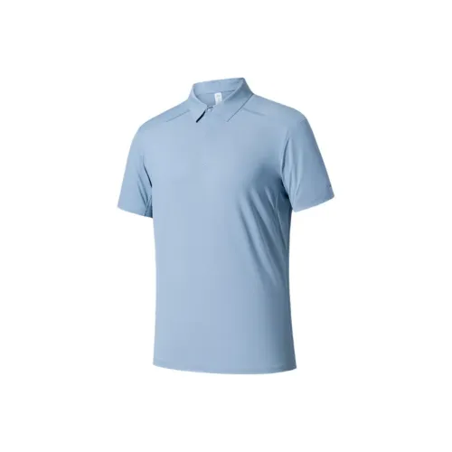 Anta Champion All Weather Series Polo Shirt Men's Ice Peak Blue
