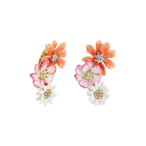 LES NEREIDES Brass Clip On Earrings Women's Multicolor