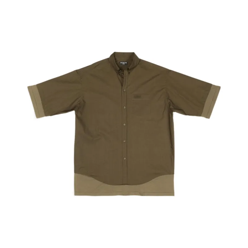 Balenciaga Bb Icon Layered Short sleeve Large Fit Shirt-0