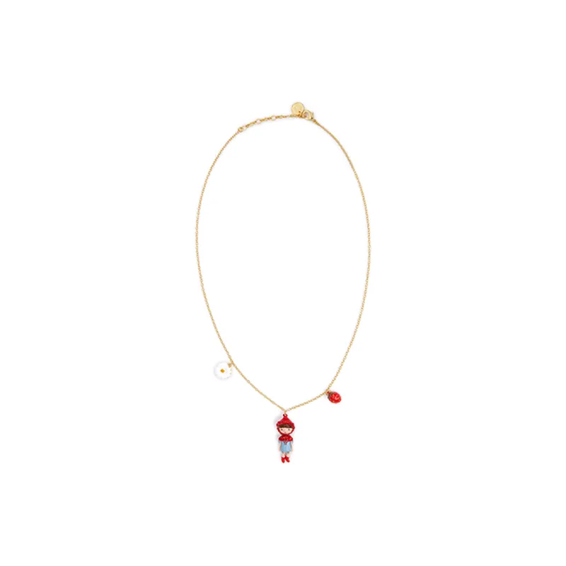 LES NEREIDES Gold Plated Necklaces Women's Red-1