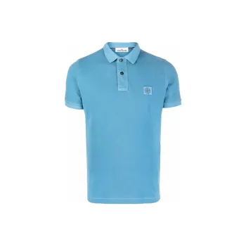 STONE ISLAND Polo Shirts Men Sky Blue