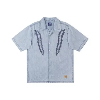 Lee Shirts Men Light Blue