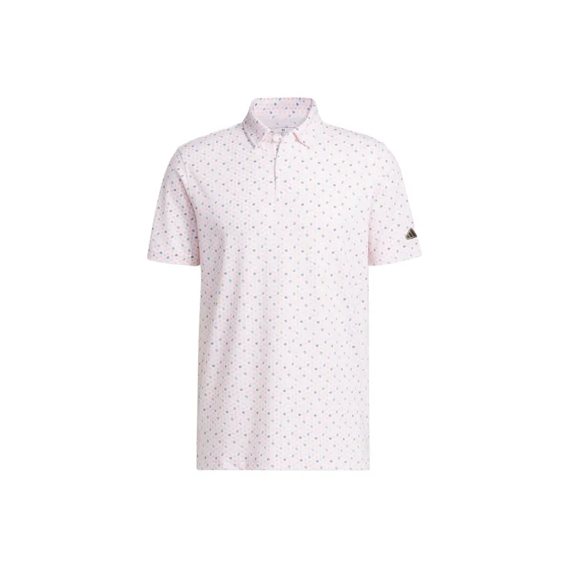Adidas Polo Shirts Men Fusion Coral Pink-0