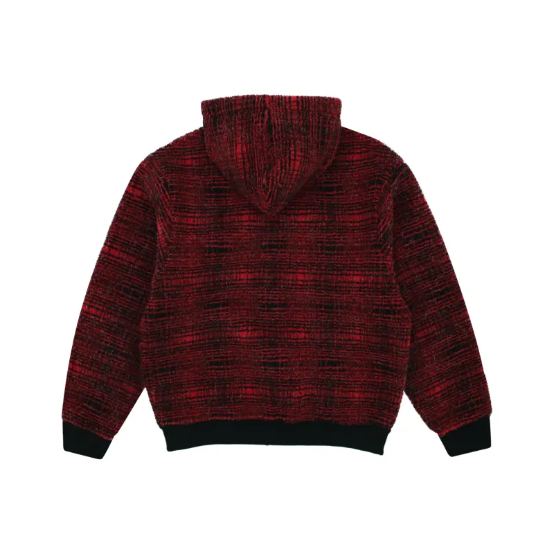 YARDSALE SS25 Sherpa Fleece Jacket Red Jacket Unisex Red-1