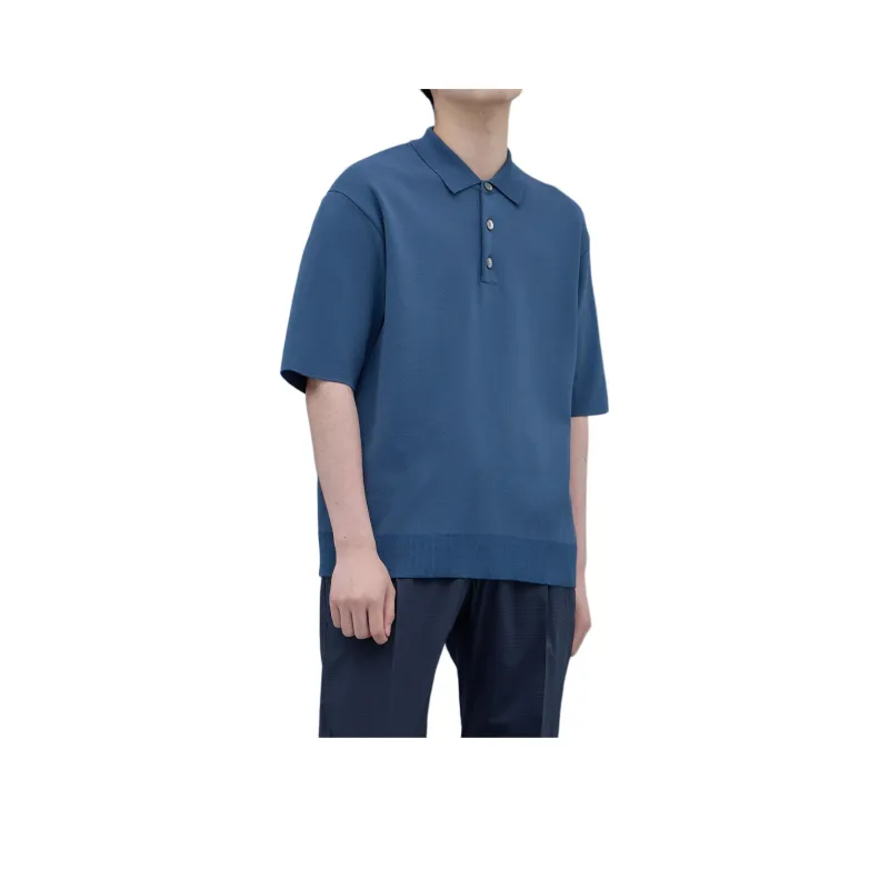 UNITED TOKYO Polo Shirt Men's Blue Gray-0