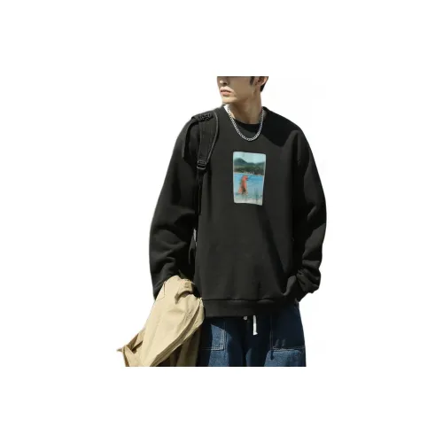 Tonlion Sweatshirts Men Black