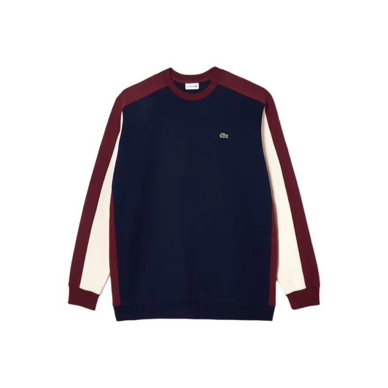 LACOSTE Sweatshirt Men's Navy Blue/Bordeaux/White-0
