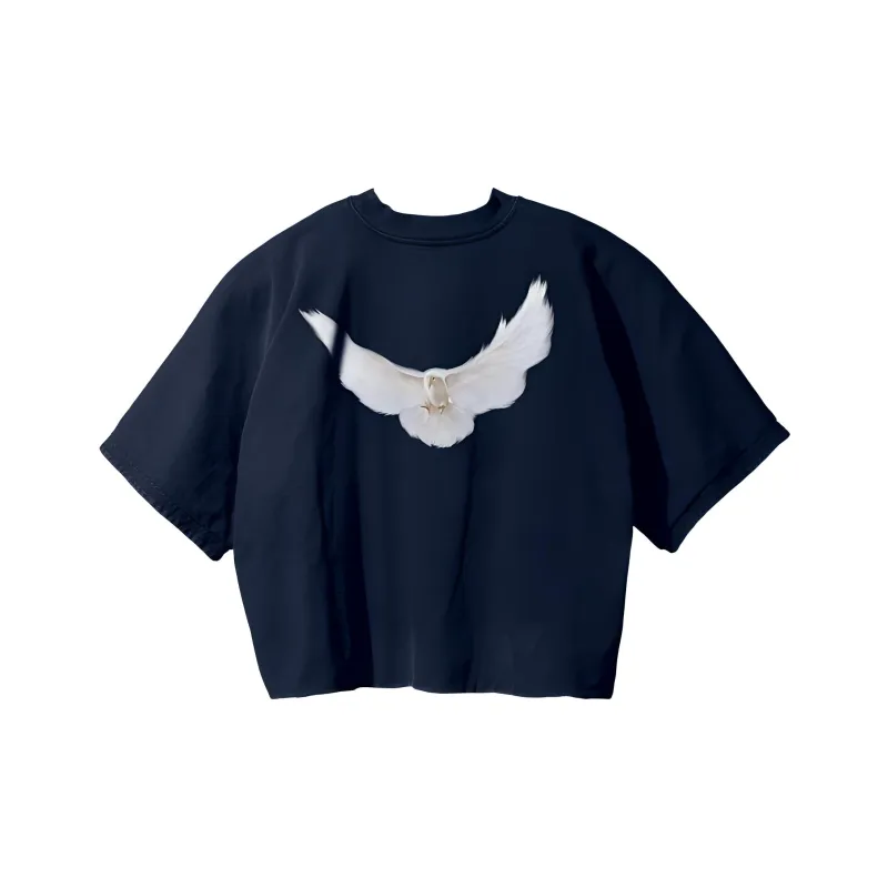 Balenciaga X YEEZY T Shirts Unisex Navy Blue-1