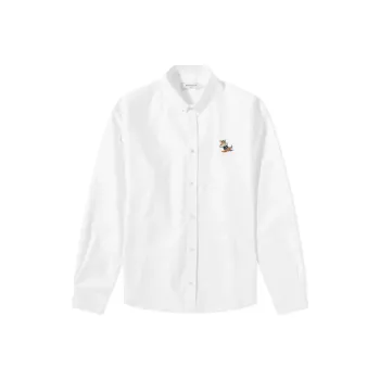 Maison Kitsune Dressed Fox Patch Relaxed Shirt