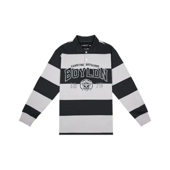 Boy London Polo Shirt Unisex Dark Gray/Light Gray