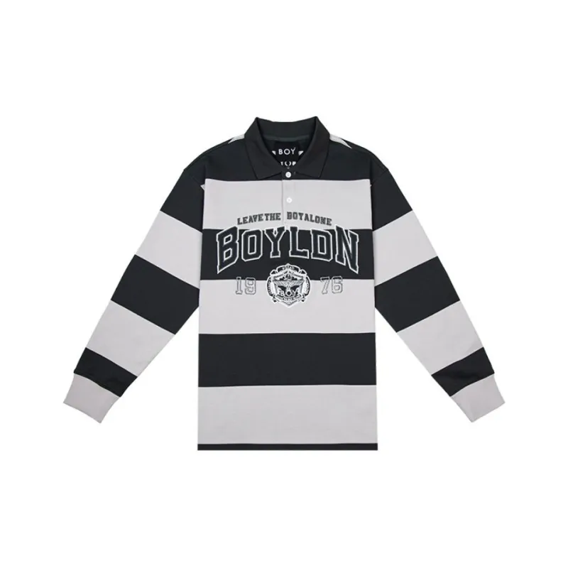 Boy London Polo Shirt Unisex Dark Gray/Light Gray-0