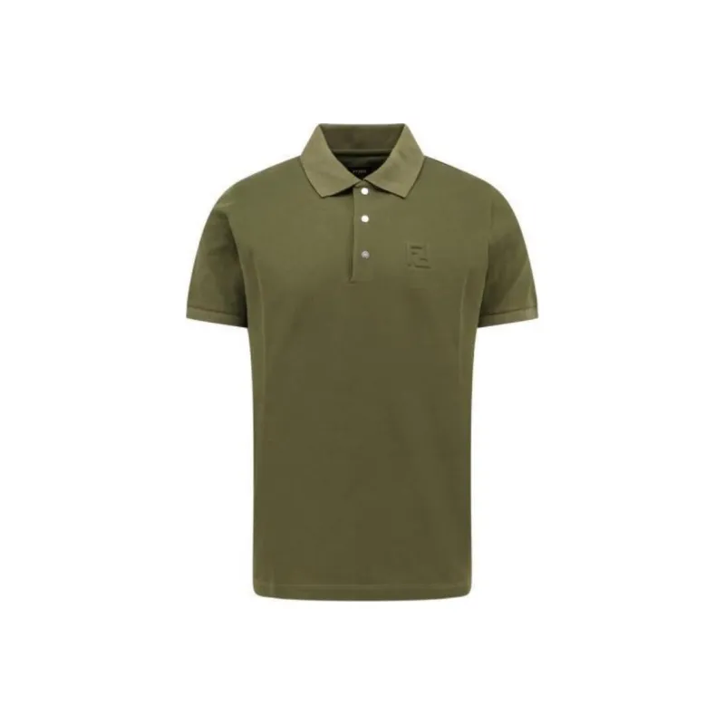 FENDI Ff Embossed Short Sleeved Polo Shirt-0