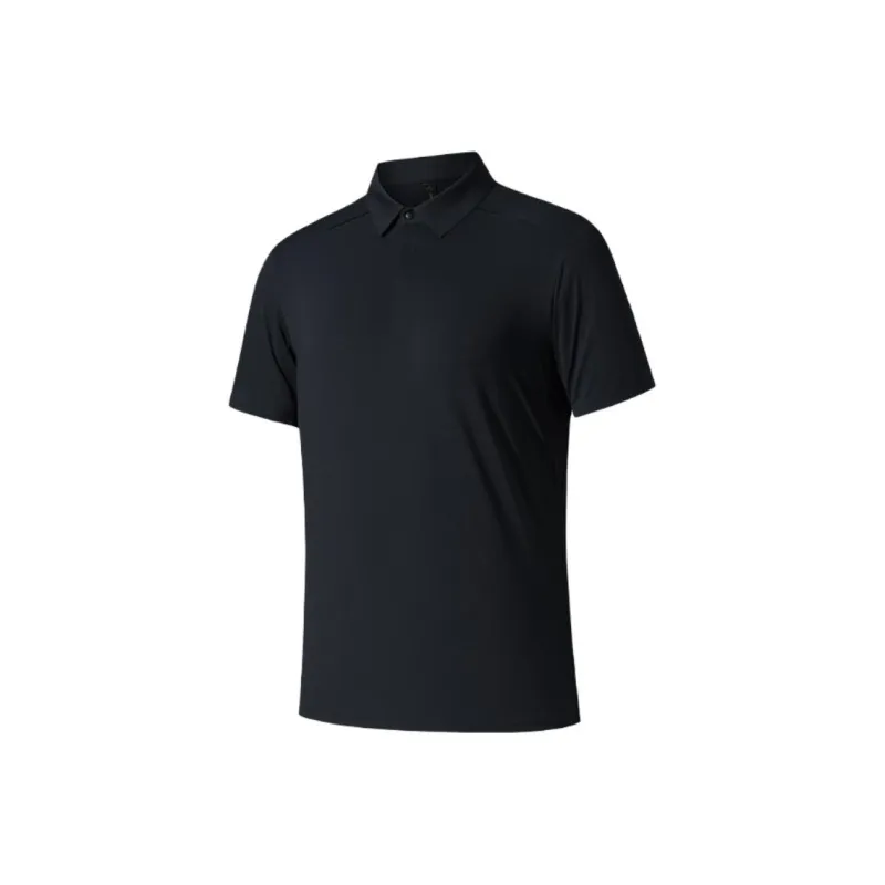 Anta Champion All Weather Series Polo Shirt Men's Basic Black-0