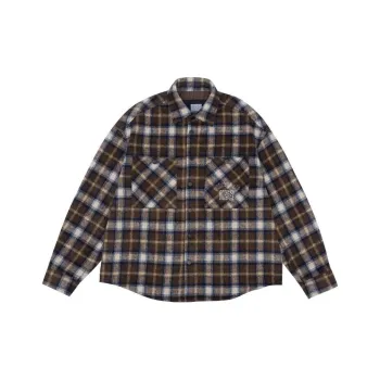 UFZ Shirts Unisex Coffee Plaid