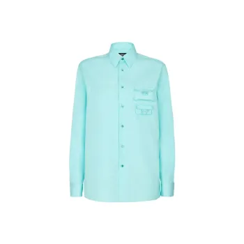 FENDI Shirts Men Light Blue