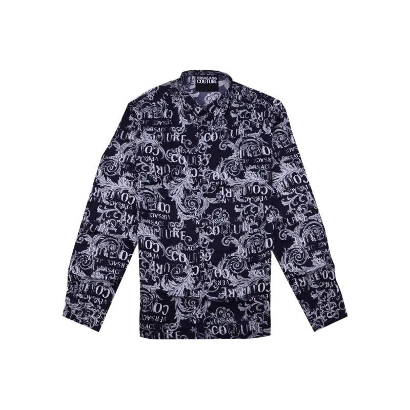 VERSACE JEANS COUTURE All over Baroque Logo print Shirt-0
