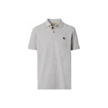 Burberry Oxford Logo Embroidered Polo
