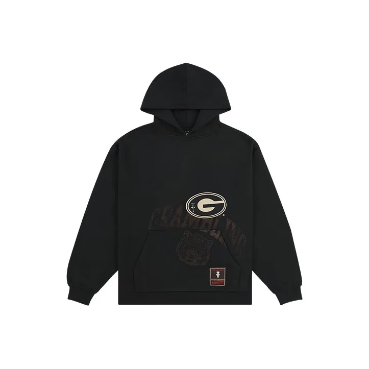 Travis Scott X Mitchell & Ness Grambling Tigers Overlap Pullover Hoodie-0