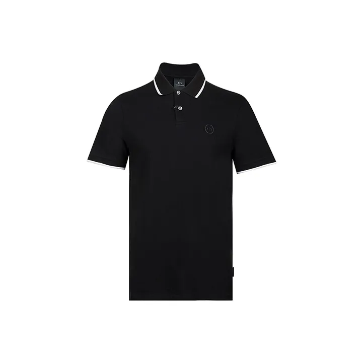 ARMANI EXCHANGEAE FW22 Polo Shirt Men's Black-0