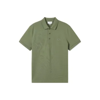 LACOSTE SS25 Polo Shirt Men's BMY/Khaki Green