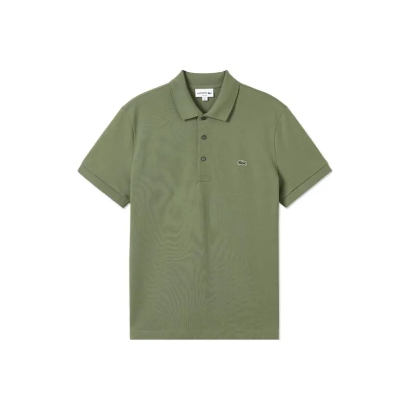 LACOSTE SS25 Polo Shirt Men's BMY/Khaki Green-0