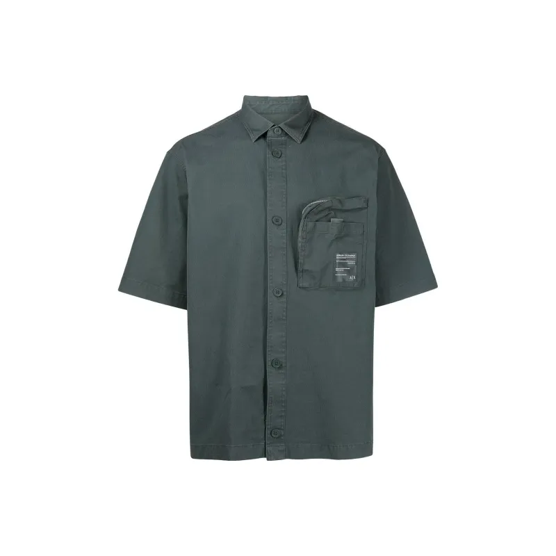 ARMANI EXCHANGEAE FW22 Shirt Men's Army Green-0