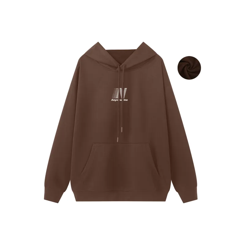 Anyveiw Crew Neck Thickened Pullover Long Sleeved Sweatshirt Unisex-33