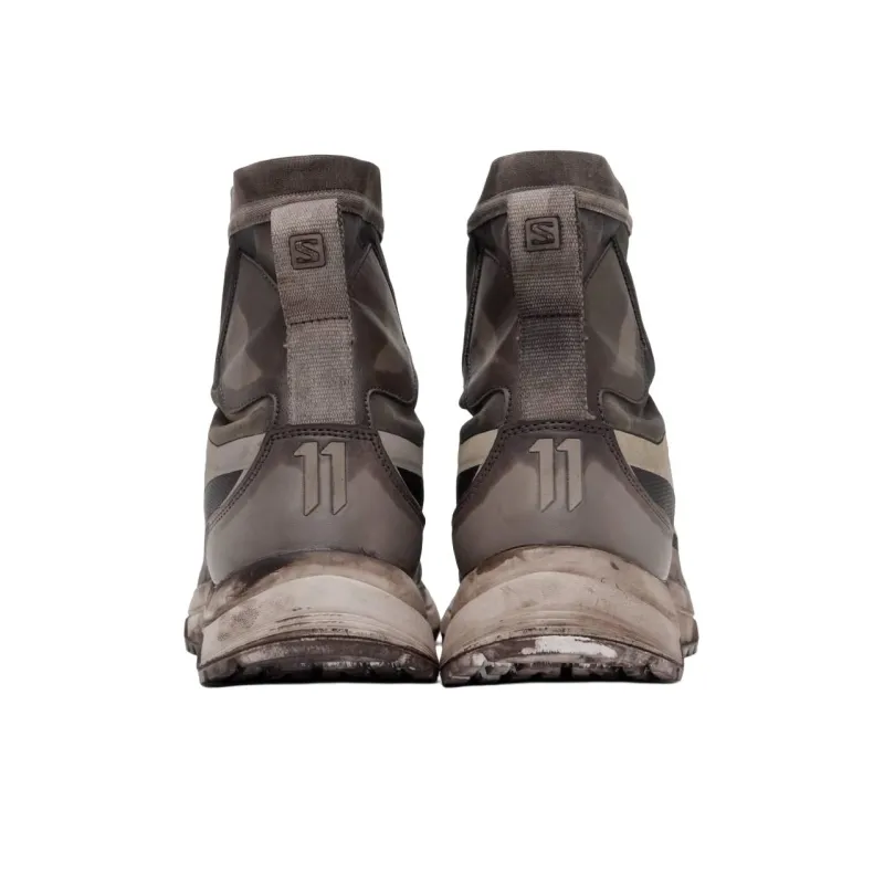 SALOMON x 11 BY BORIS BIDJAN SABERI Bamba 2 High Top Casual Shoes Men's Taupe-4