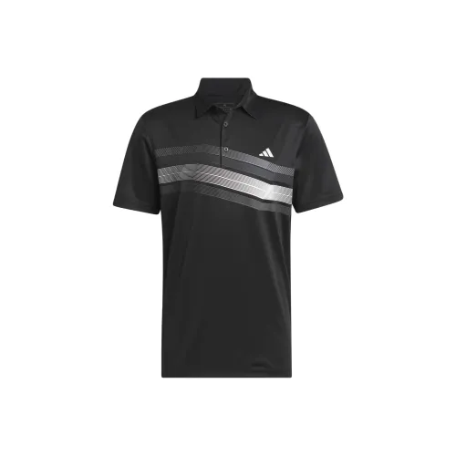 Adidas CORE Collection CHEST STRIPE Polo Shirt Men's Black