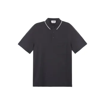 HERMES SS23 Polo Shirt Men's Black
