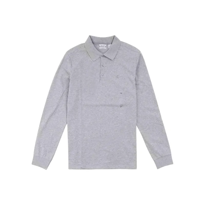 CALVIN KLEIN Polo Shirt Men's Light Gray-0