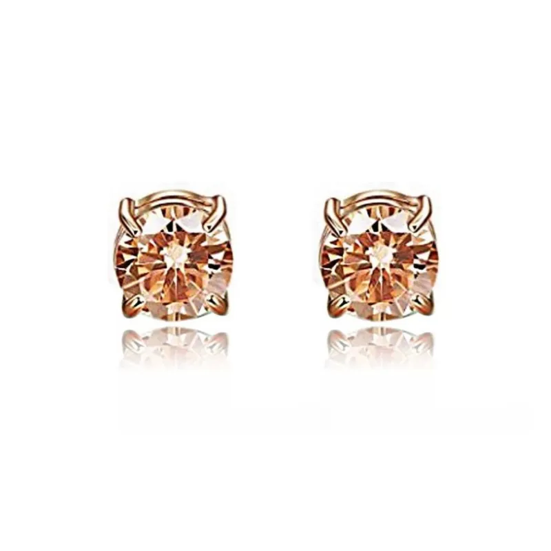 AEMC Titanium Steel Zircon Clip On Earrings Unisex-3