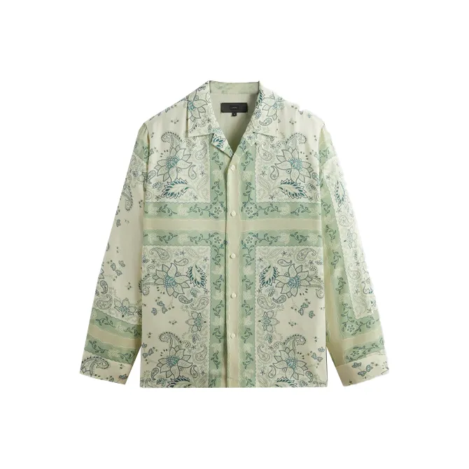 KITH 101 Vintage Floral Bandana Long Sleeve Thompson Shirt-0