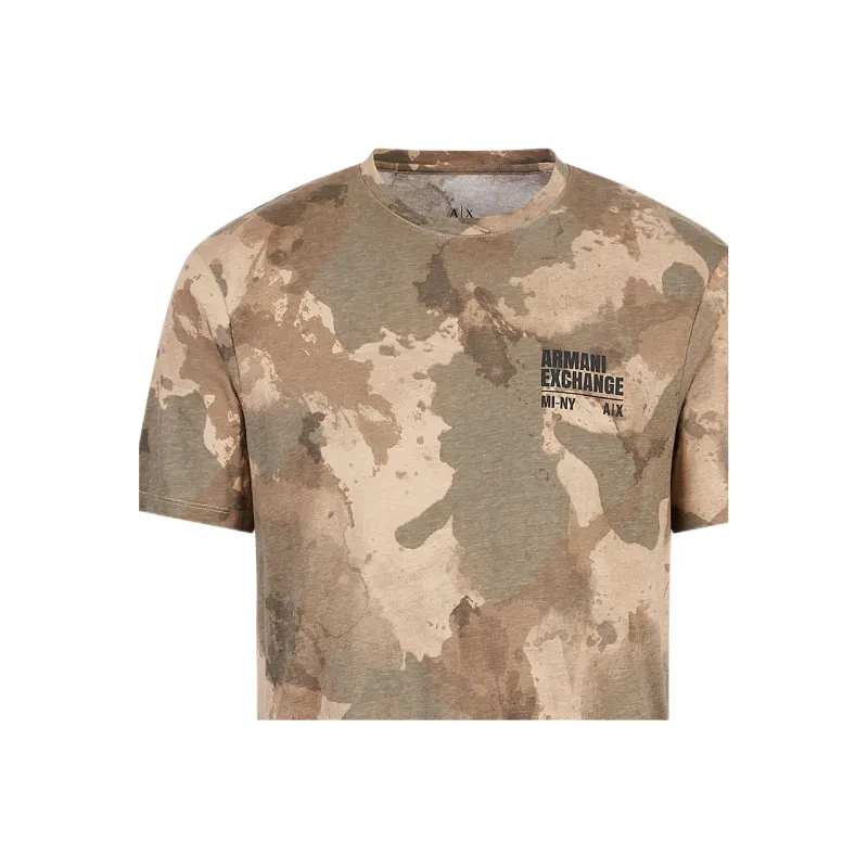 ARMANI EXCHANGEAE T Shirt Men's Camouflage Yellow-1