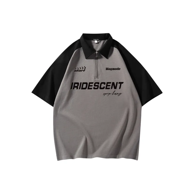 Magmode Polo Shirt Unisex Taupe Black-0