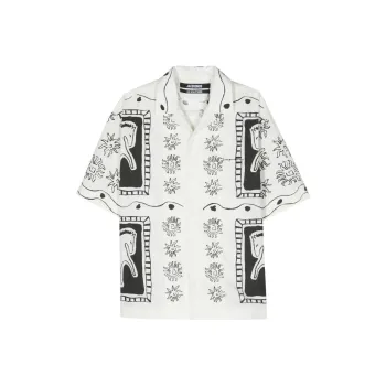 Jacquemus Jean Short Sleeve Horse Shirt
