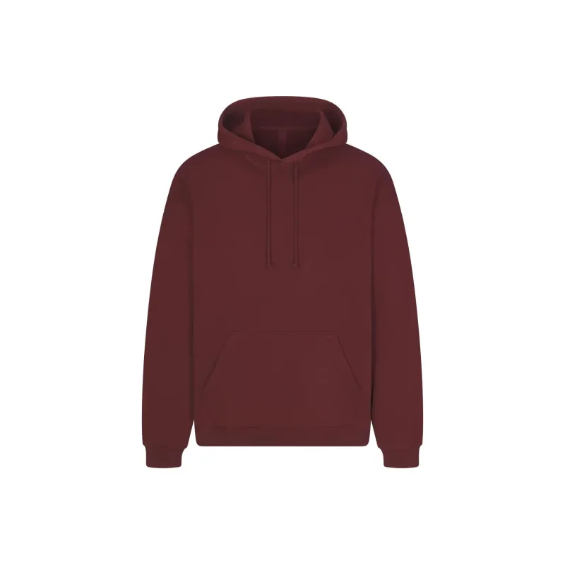 SKIMS TERRY MENS RELAXED HOODIE Sweatshirt Men's OXBLOOD/Fuchsia-0