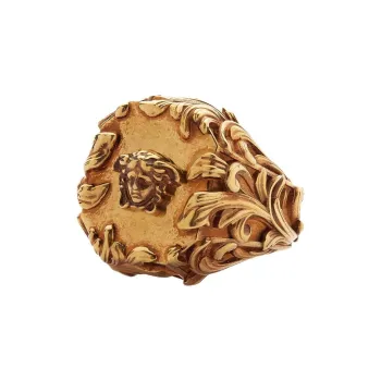 VERSACE Logo plaque Ring