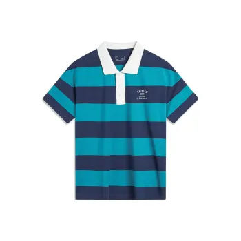 LiNing Weekend Youth Polo Shirt Unisex Reef Cyan
