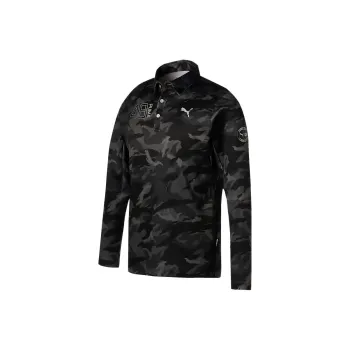 PUMA Golf AOP Polo Shirts Men Black