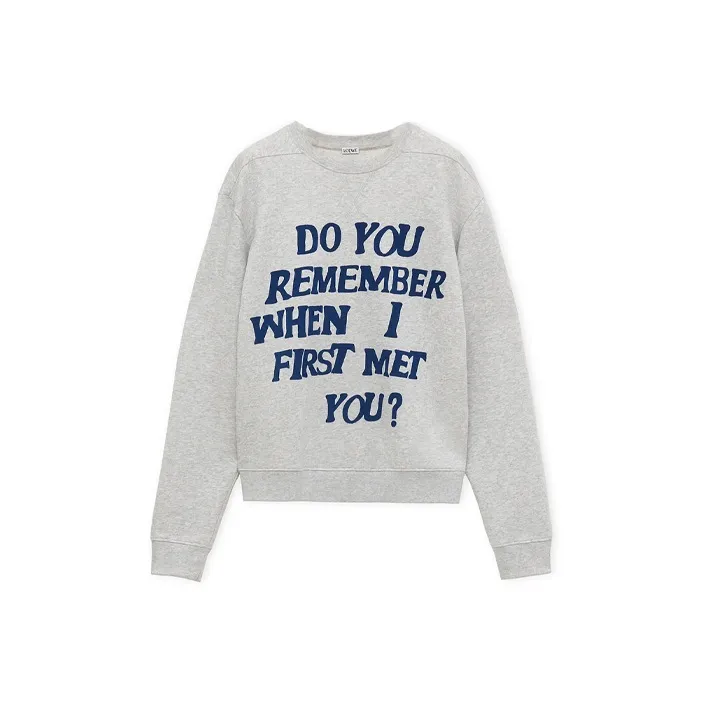 LOEWE SS24 Sweatshirt Unisex Gray-0