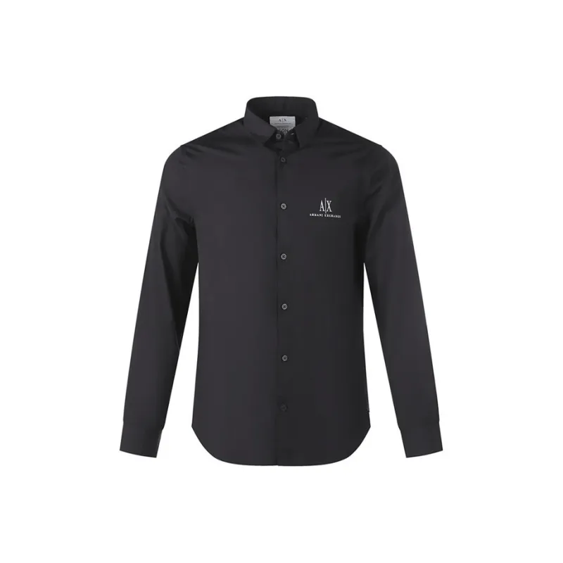 ARMANI EXCHANGE Shirts Men Black-0