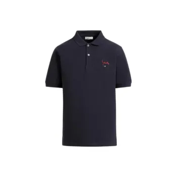 BALLY SS25 Polo Shirt Men's Dark Blue