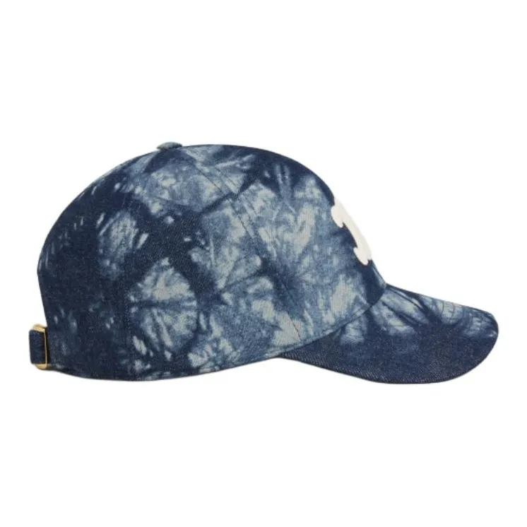 CELINE Cotton Baseball Caps Unisex Blue-1