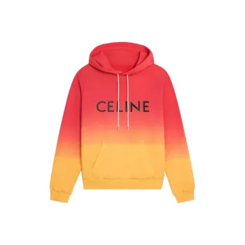 CELINE Loose Cotton Fleece Hoodie