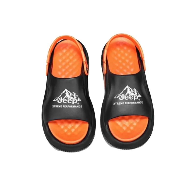 Jeep Outdoor Collection Beach Sandals Men's Black Red-2