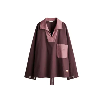 H&M GARCON BY GARCON Collaboration Shirts Unisex Plum Red