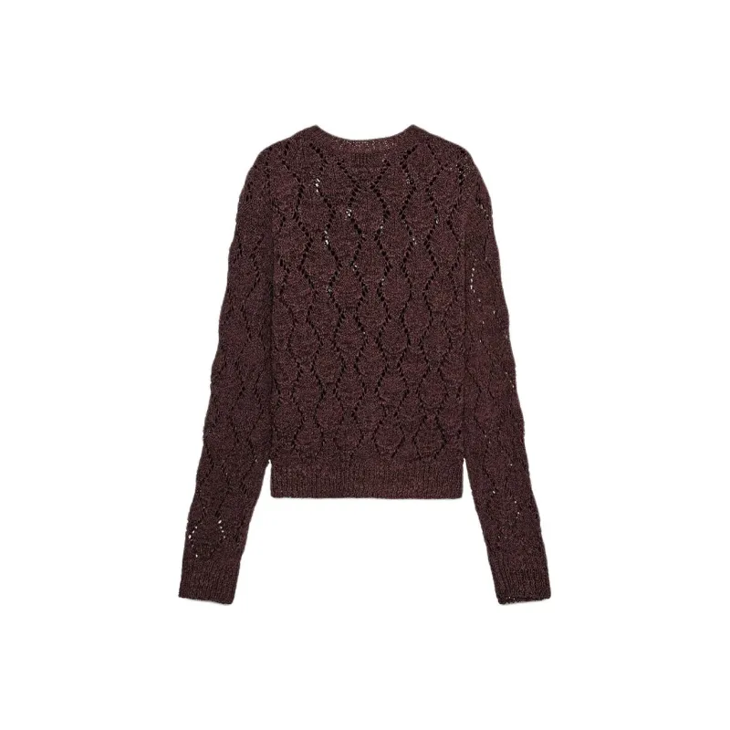 ZARA Knitwear Women's Eggplant Purple-1