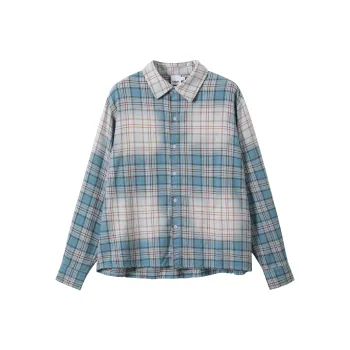 KREATE Shirts Unisex Blue Plaid